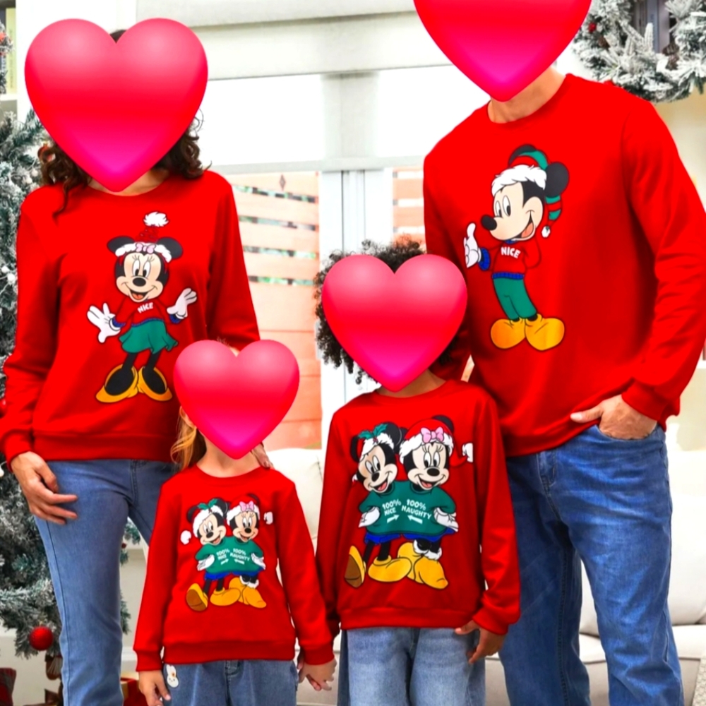 Family matching disney christmas sweatshirts